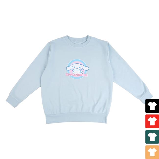 Official Sanrio Apparel Clothing Merch Store Shop Cinnamoroll Circle Sweaters