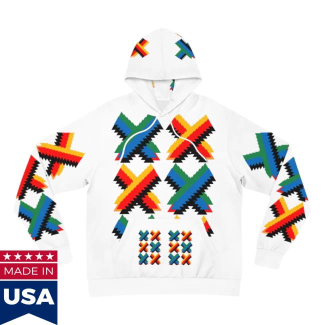 Official Signshirtz Clothing Merch Jagged X Design - White Large AOP Tee Shirt 3D All Over Print