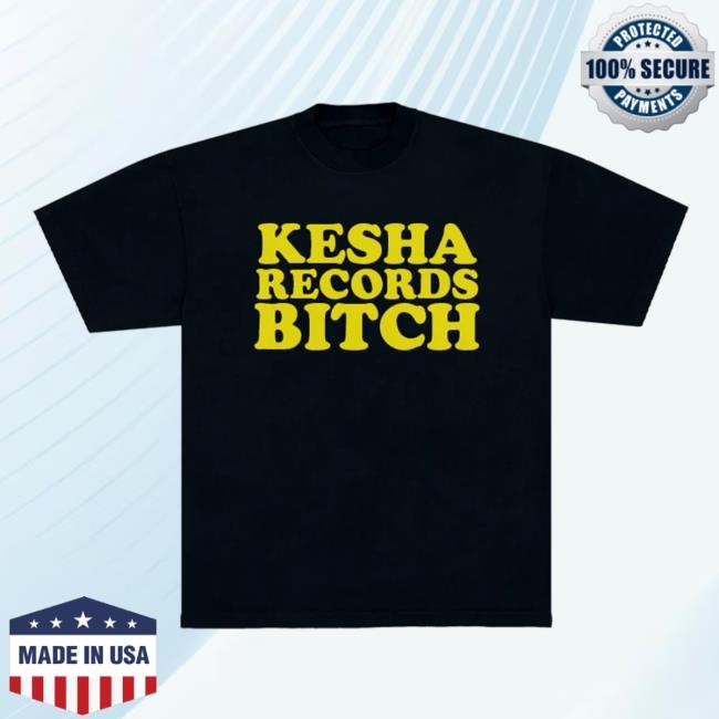 Official Kesha Records Store Merch Kesha Records Bitch Joy Ride New T-Shirt