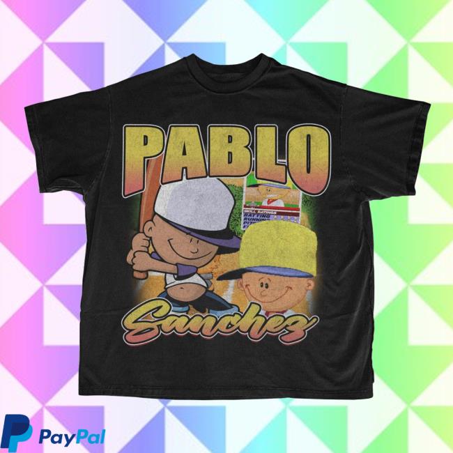 Pablo Baseball Cartoon Tee Shirt