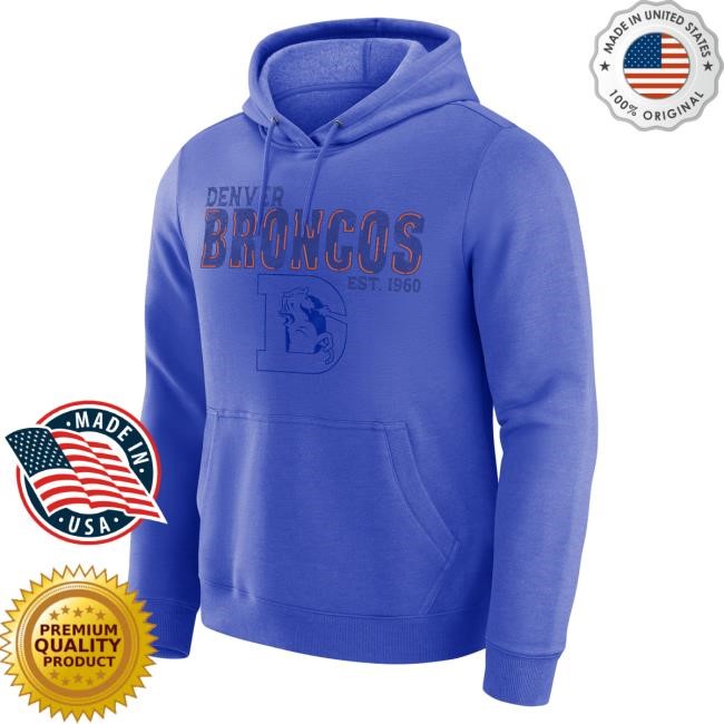 Official Denver Broncos Shop Men's Darius Rucker Collection by Fanatics Royal Denver Broncos Attractive Hoodie DenverBroncos