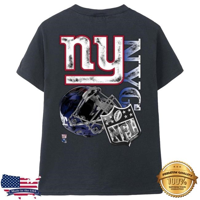 Official Unisex Aleali May x No Caller ID Black New York Giants Stacked New Shirt