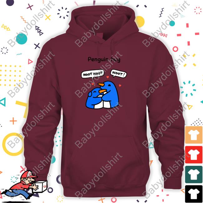 Official Greb Comics Penguin Hug Hoodie