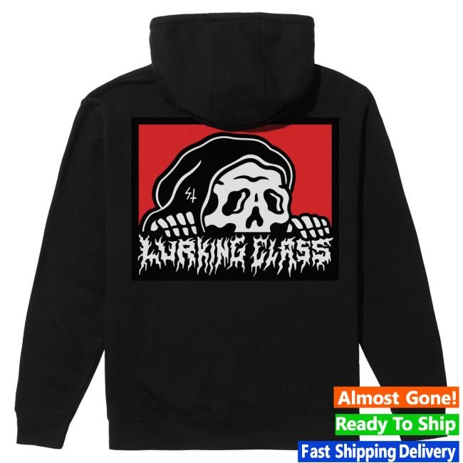 Official Lurking Class Clothing Merch Shop Death Box Lurker Popover Hoodie - Black/Red LurkingClass