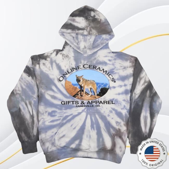 Official Online Ceramics Shop Coyote Tie Dye Hoodies