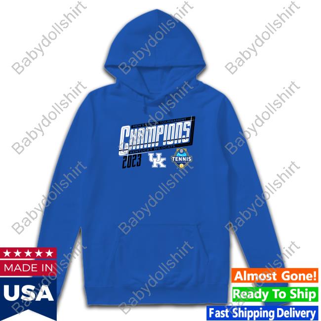 Official NCAA Shop Kentucky Wildcats 2023 Sec Men's Tennis Tournament Champions T-Shirt
