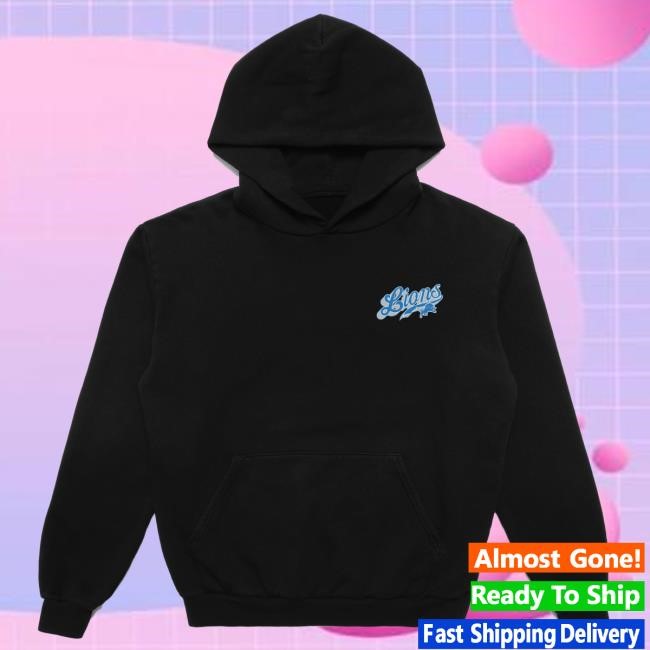 Unisex Detroit Lions Born x Raised Black Pro Script Hoodie NFL Shop Store