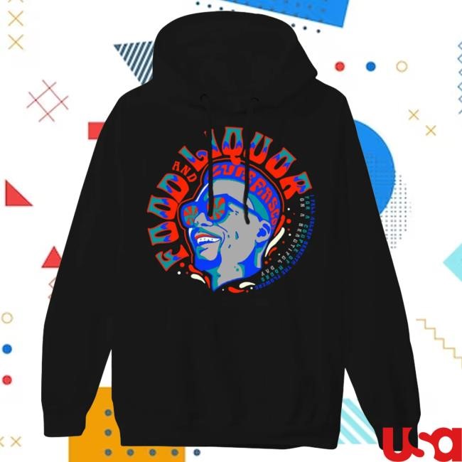 Official Lupe Fiasco Merch Lupe Fiasco Lupe Fiasco's Food & Liquor 60’s Black Pullover Sweatshirt LupeFiasco