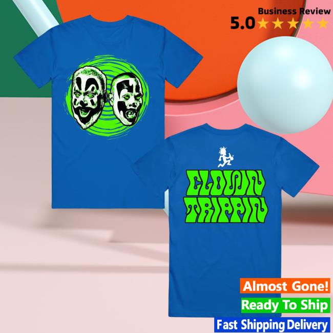 Official Icp Merch Clothing Store Insane Clown Posse Clown Trippin' Royal Blue Shirts