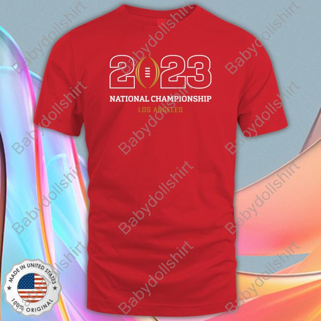 2023 National Championship Los Angeles Black Shirt 2022 Shop Collegefootballplayoff Merch