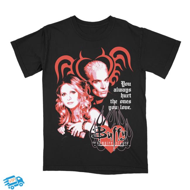 Official Studio House Designs Buffy & Spike Always Hurt The Ones You Love Shirt 2023 Black Studiohouse Designs