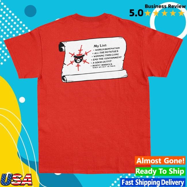 Official Technoblade Merch Apparel Technoblade Hey Santa Top Shirt (Red)