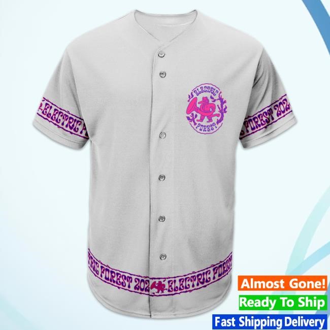 2025 Forest Goods Crew's All Here Baseball Jersey Hot Shirt Electric Forest Festival Official