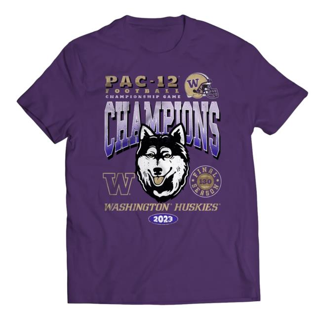 Simply Seattle Washington Huskies 2023 Pac-12 Champions Dawgs On Top Top Shirt