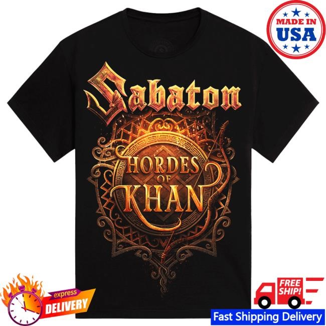 Official Sabaton Merch Store Hordes Of Khan Tee