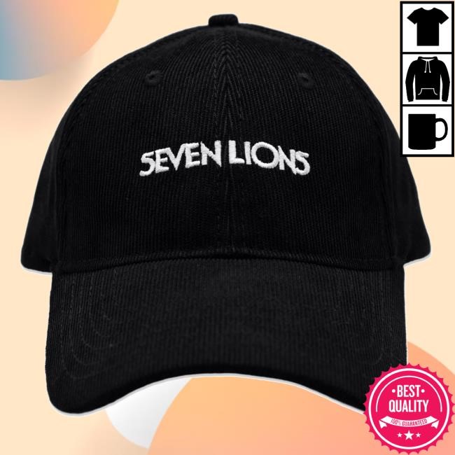 Seven Lions Official Merch Store Black Cord Snapback Cap Seven Lions Clothing Sevenlions