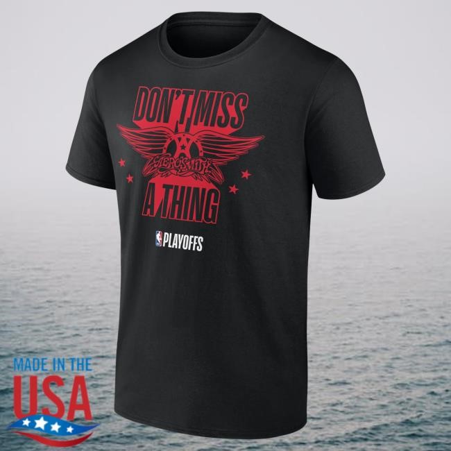 Official Aerosmith Merch Limited Edition Aerosmith X Fanatics Playoff Tee