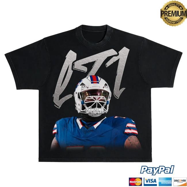 Official Shnow Dion Dawkins LT1 Graphic Oversized Heavyweight Top Shirt
