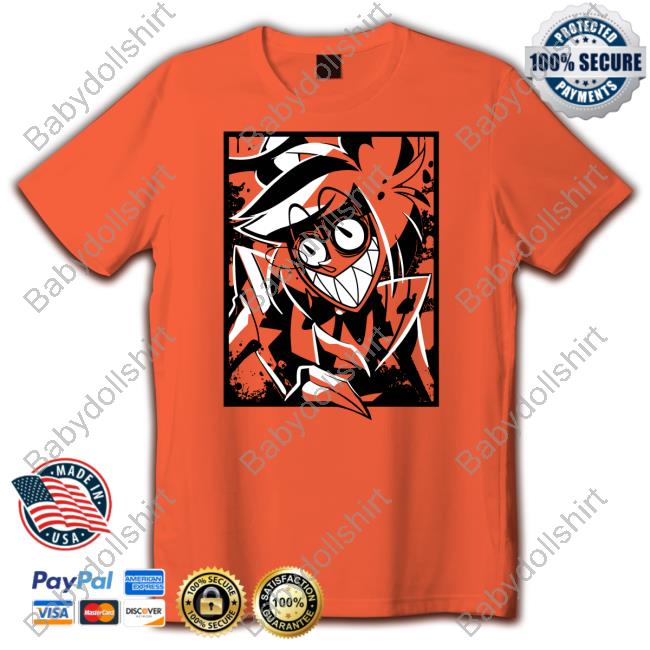 Shark Robot Shop Alastor Murderous Portrait Shirt Hellaverse