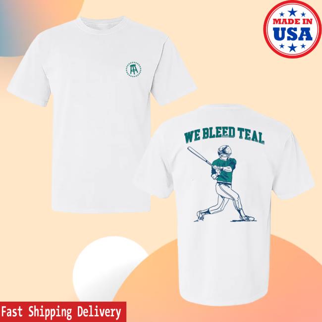 Official Barstool Sports Merch Store Barstool U We Bleed Teal Shirt 2024 from Barstool U Barstool Sports Apparel Clothing Shop BarstoolSports
