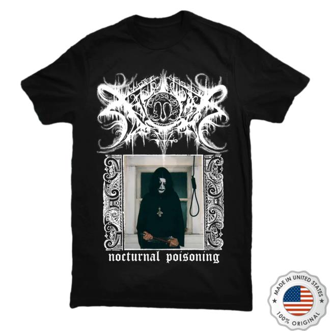 Official Xasthur Merch Nocturnal Black Tee Shirt