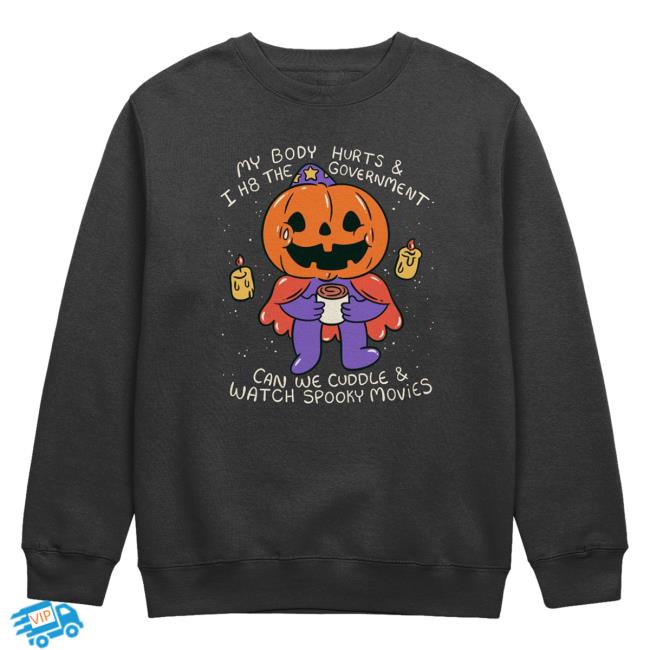 Official Beautiful Bastard Merch Philip Defranco My Body Hurts Cozy Comfy Sweatshirts Black PhilipDefranco Shop Beautifulbastard